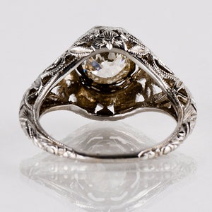 Antique Engagement Ring Antique Edwardian 18k White Gold Diamond Engagement Ring image 3
