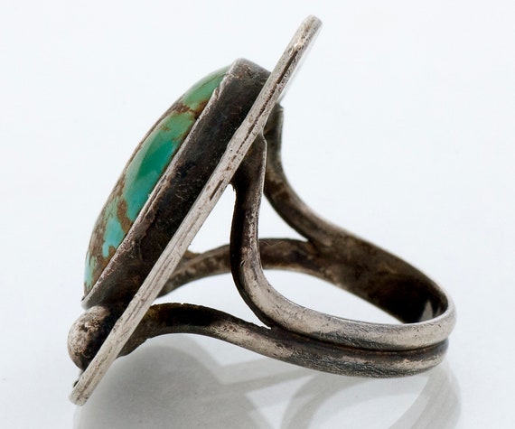 Vintage Ring - Vintage Green Turquoise Sterling S… - image 2