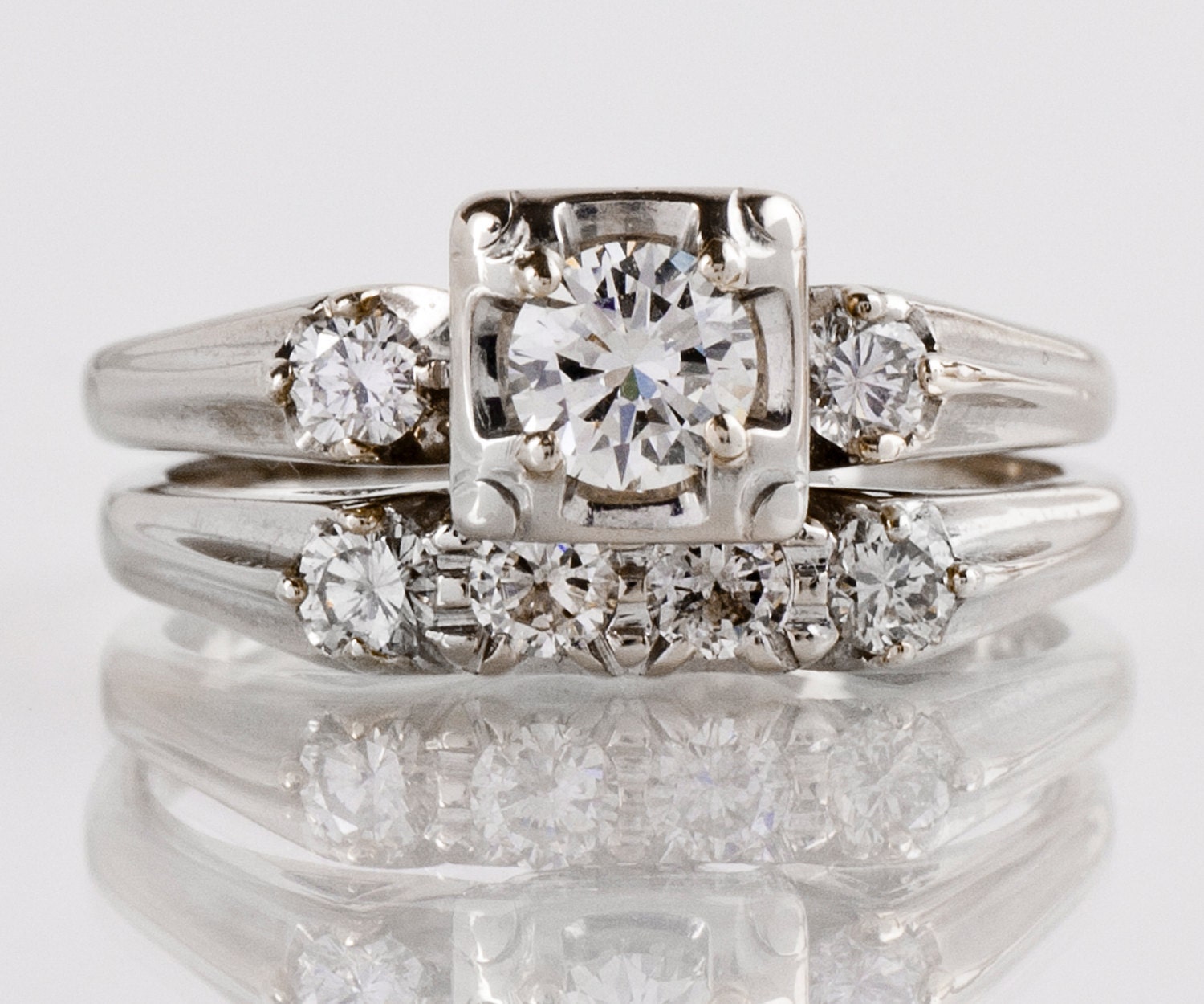 Vintage Engagement Ring Vintage 1950's ...