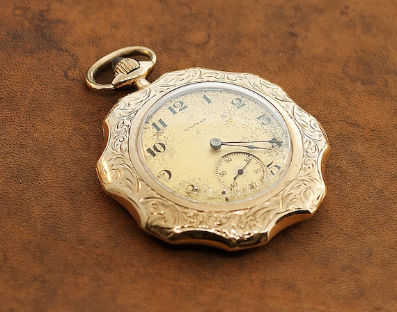 Antique waltham gold pocket watch sale