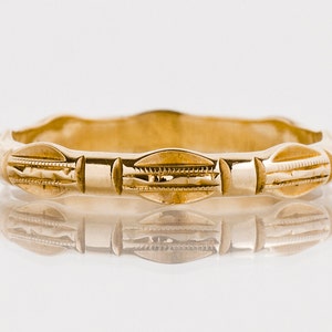 Antique Wedding Band - Antique 1920&#39;s 14k Yellow Gold Wedding Band