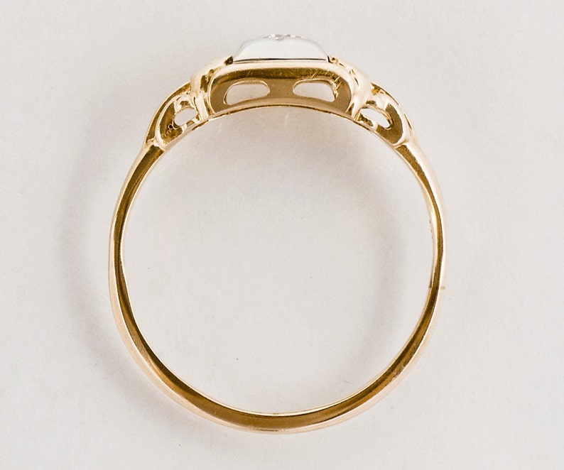 Vintage Ring Vintage 1940/'s 14k Yellow Gold Diamond Promise Ring