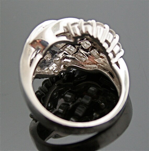 Vintage Ring - Platinum Diamond Ring - image 3
