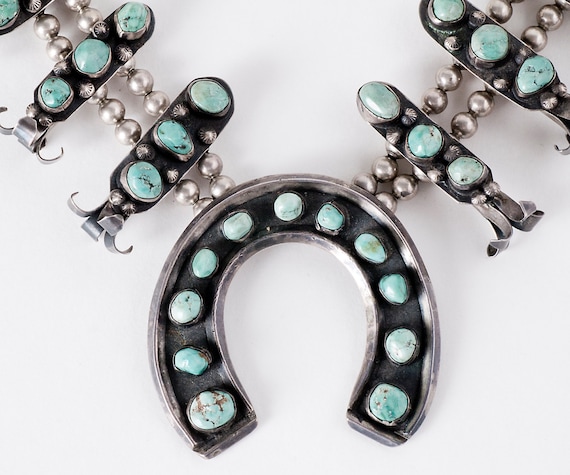 Vintage Squash Blossom - Vintage Navajo 1950's Ste