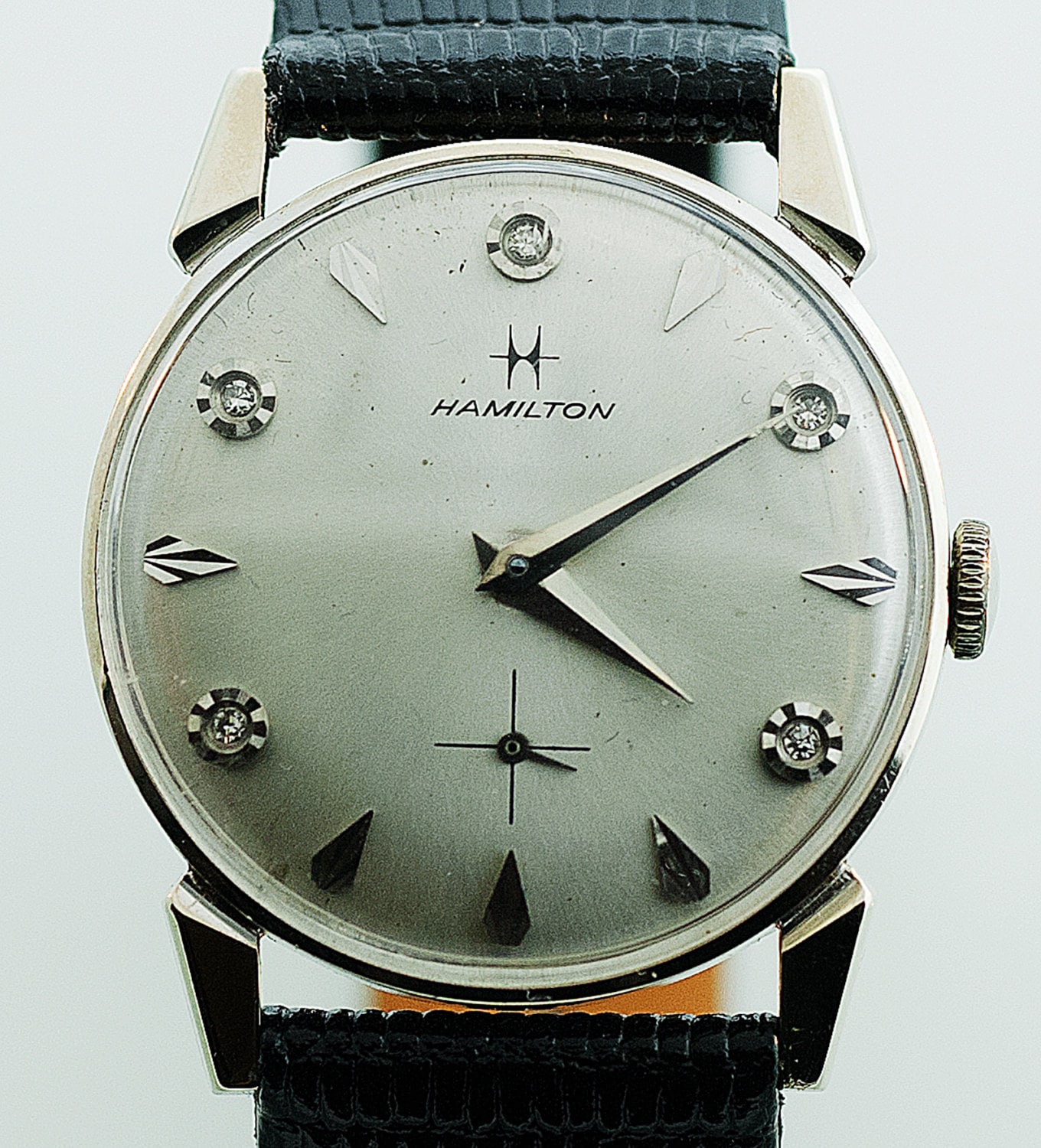 Hamilton men's diamond clearance watch