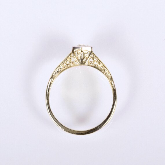 Antique Engagement Ring - Antique Edwardian 14k T… - image 4