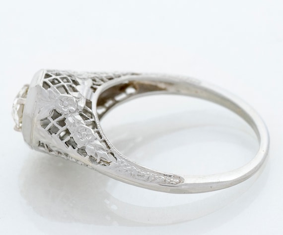 Antique Engagement Ring - Antique Edwardian 18k W… - image 2