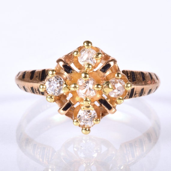 Antique Ring - Antique Victorian 18k Yellow Gold … - image 1