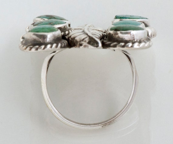 Vintage Ring - Vintage Sterling Silver Turquoise … - image 4