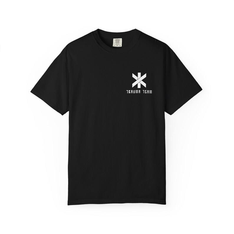 Cyberpunk 2077 T-Shirt | Trauma Team Tee | Unisex Garment-Dyed T-shirt image 14