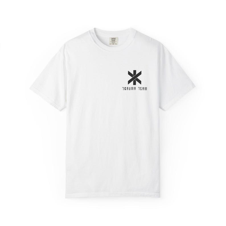 Cyberpunk 2077 T-Shirt | Trauma Team Tee | Unisex Garment-Dyed T-shirt image 4