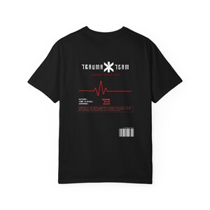 Cyberpunk 2077 T-Shirt | Trauma Team Tee | Unisex Garment-Dyed T-shirt image 13