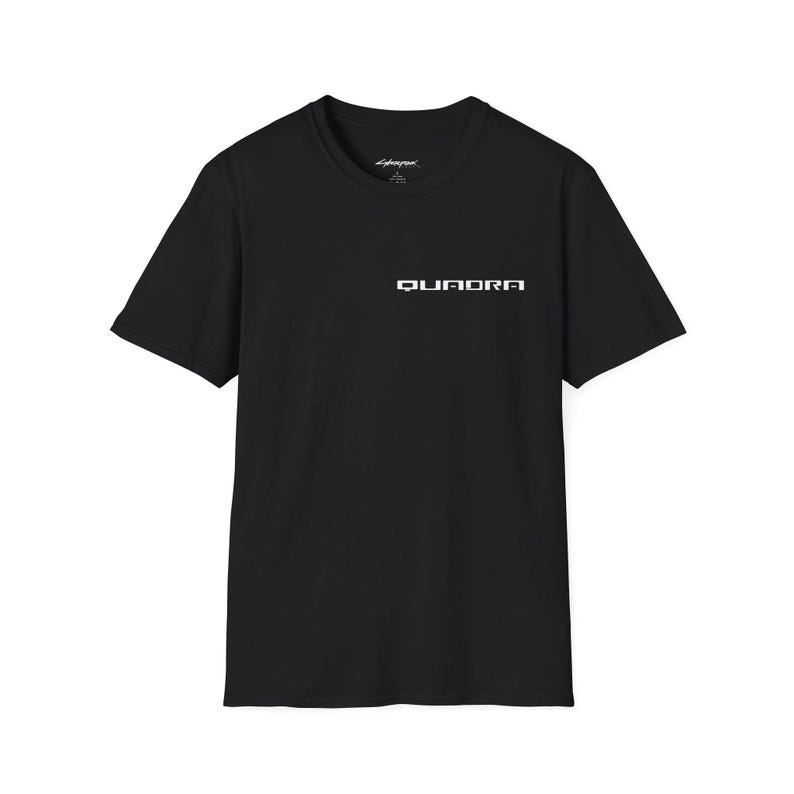 Cyberpunk 2077 T-shirt | QUADRA Turbo R V-Tech | Softstyle Unisex Tee image 2