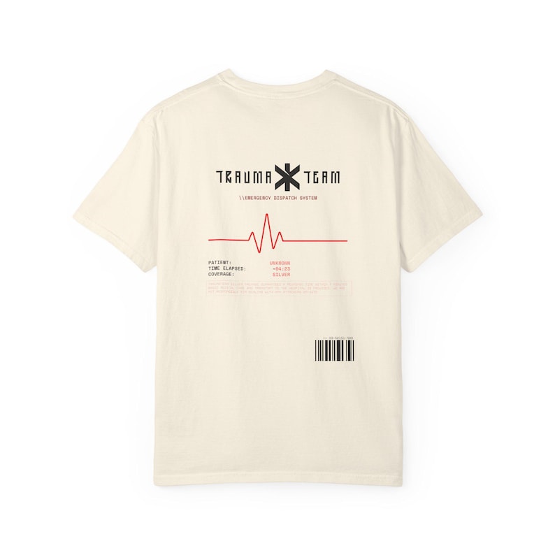 Cyberpunk 2077 T-Shirt | Trauma Team Tee | Unisex Garment-Dyed T-shirt image 8