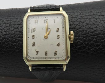 1925 Elgin 14K Gold Filled Mechanical Watch: Serviced, New Leather Band