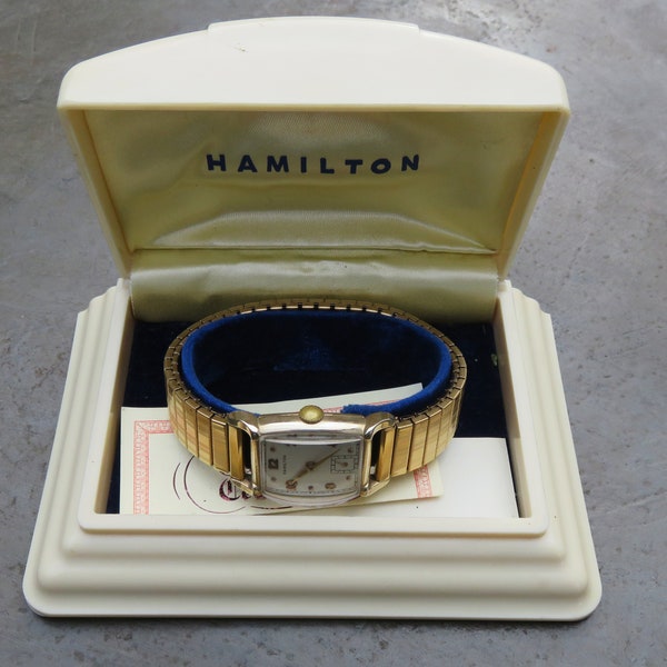 RARE: Hamilton Grover 980 Men's Manual Dress Wristwatch, Like New in Original Box and Case. Run Strong, Keeps Accurate Time