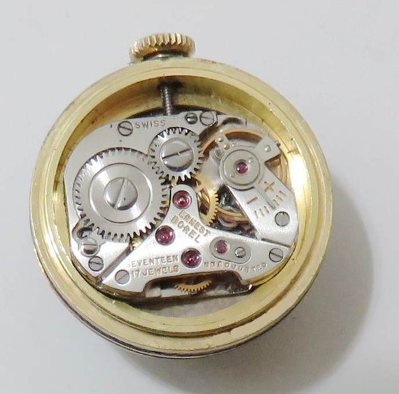 Ernest Borel Orb Ball Pendant Watch Necklace, Run… - image 7