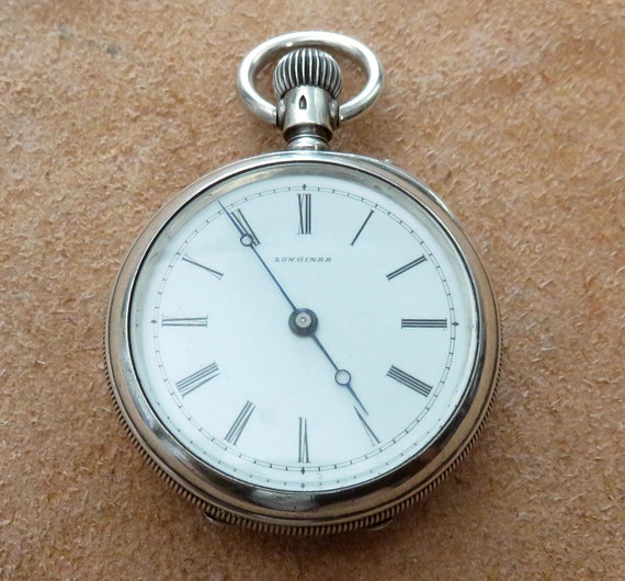 1800's Longines Extremely  Rare Sterling Silver W… - image 1