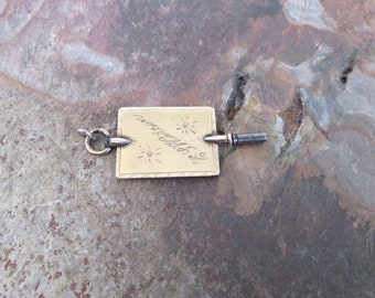 Victorian 10K Rose Gold Pocket Watch Key, Fob, Pendant. Key size is 4