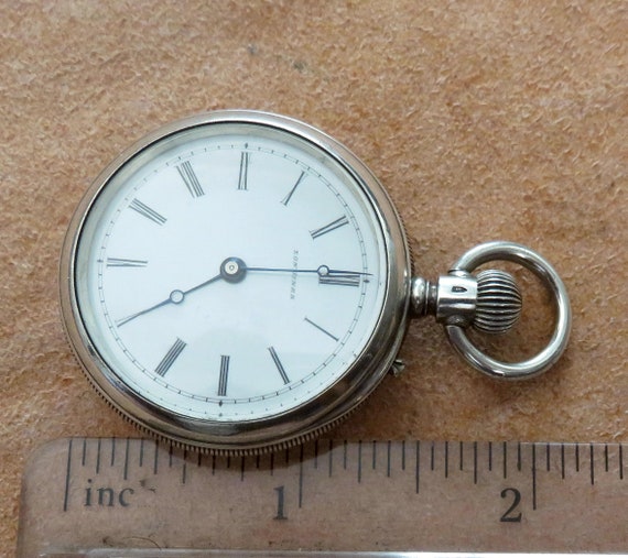 1800's Longines Extremely  Rare Sterling Silver W… - image 8