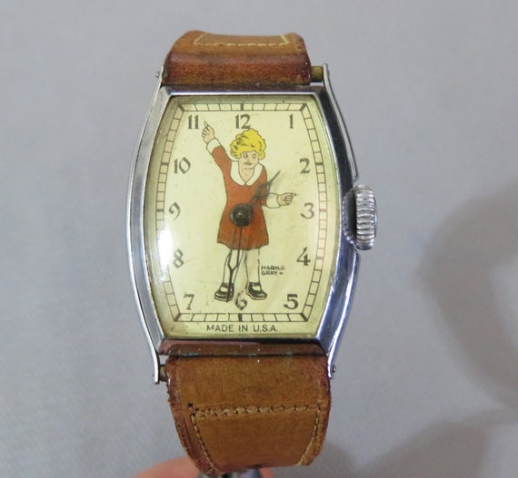 1930s "Little Orphan Annie" Character watch with … - image 1