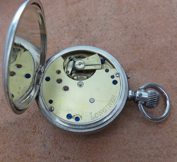 1800's Longines Extremely  Rare Sterling Silver W… - image 7