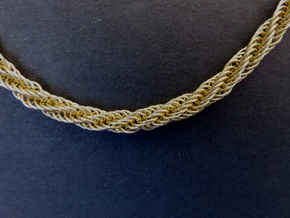 Fantastic 14K Prue Yellow Gold Woven Rope Chain, … - image 10