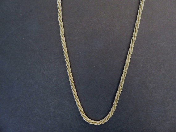 Fantastic 14K Prue Yellow Gold Woven Rope Chain, … - image 8