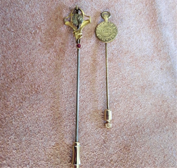 1890 1910 Victorian Era Stick Pins Scarf Pins Tie Pins lapel