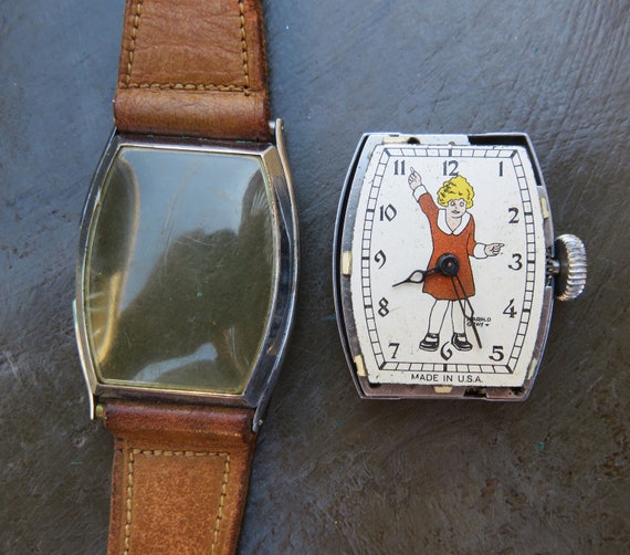 1930s "Little Orphan Annie" Character watch with … - image 5