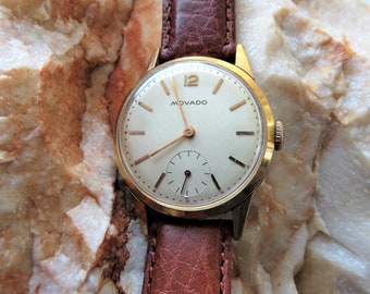 1950 Movado gold filled herendresswatch: kaliber 125, 15 juwelen
