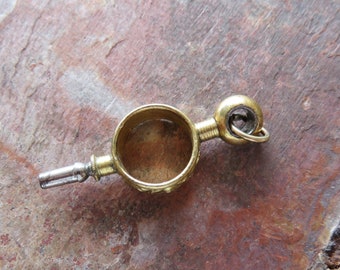 Art Nouveau Gold Filled Pocket Watch Key, Fob, Pendant. Key size is 4