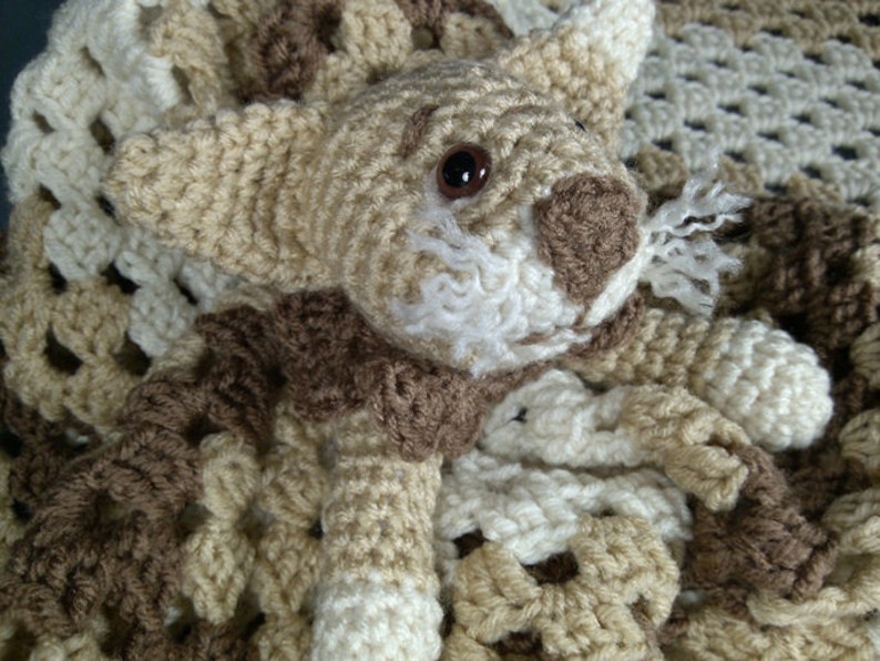 Huggable Calico Kitty Lovey Blankie for Baby Perfect for Travel Toy Wubby Security Blanket