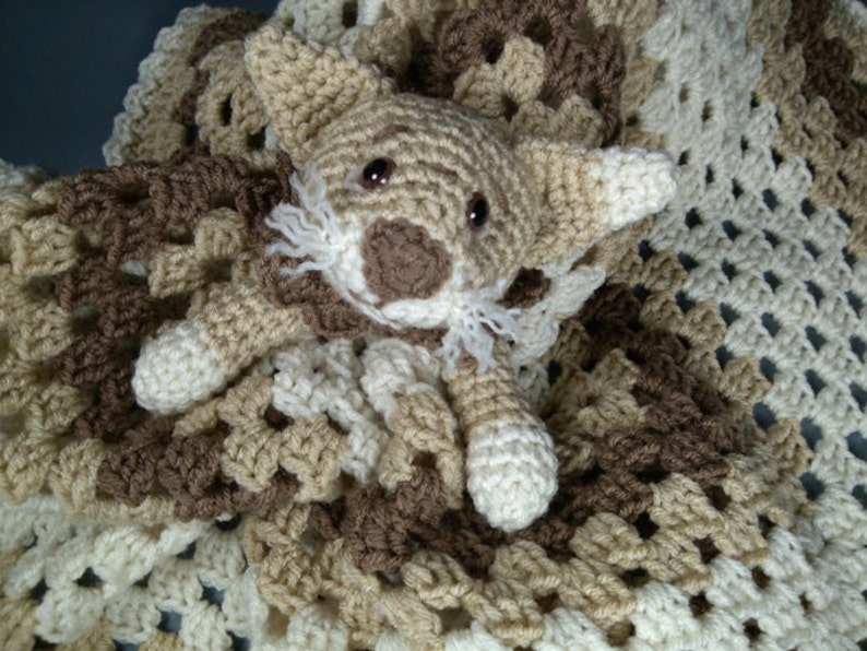 Huggable Calico Kitty Lovey Blankie for Baby Perfect for Travel Toy Wubby Security Blanket