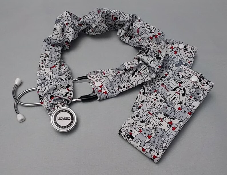 Animal Prints Stethoscope Cover Cotton Top Snap Elastic Etsy