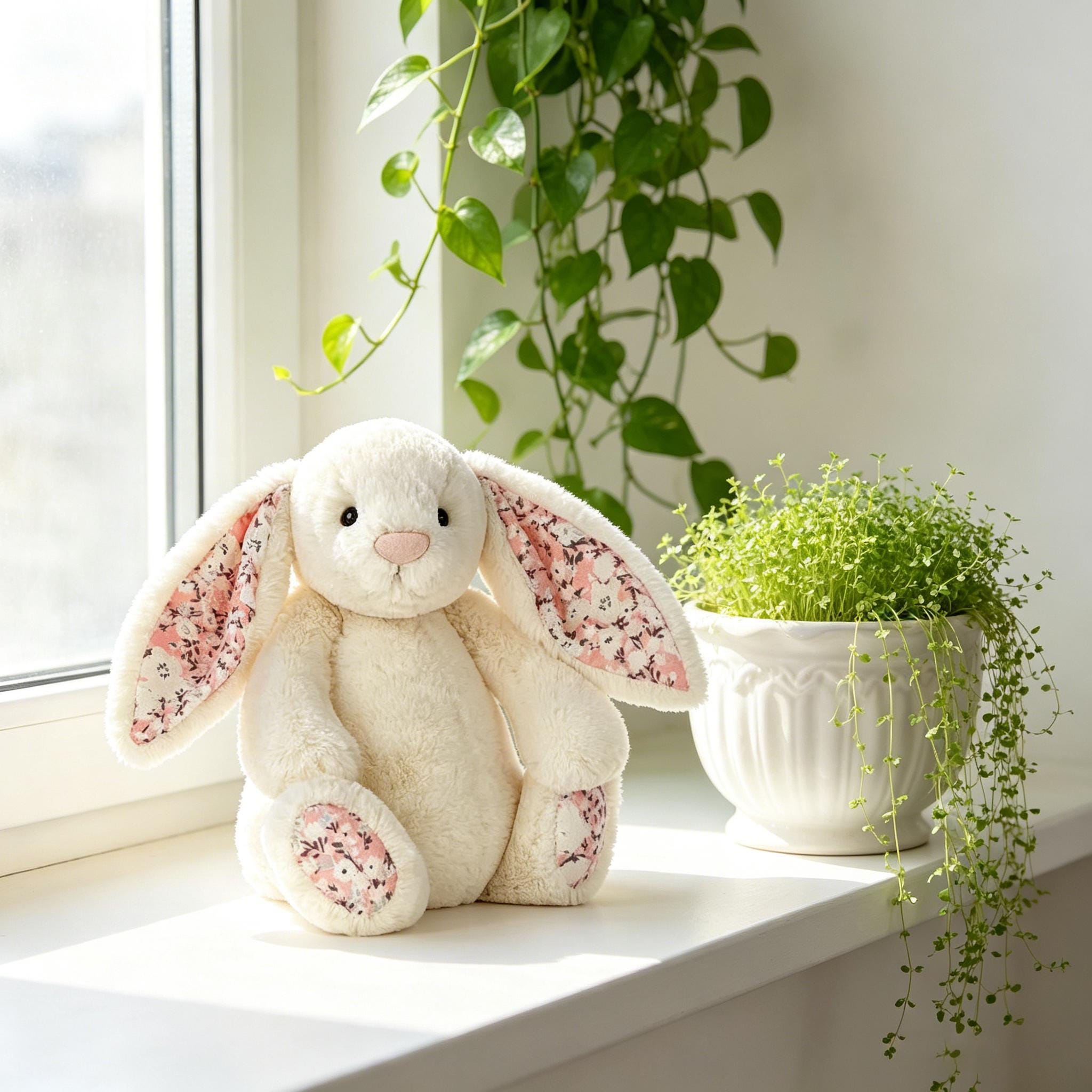 blossom cream bunny 花柄 うさぎ Sサイズ blossom cream bunny 花柄