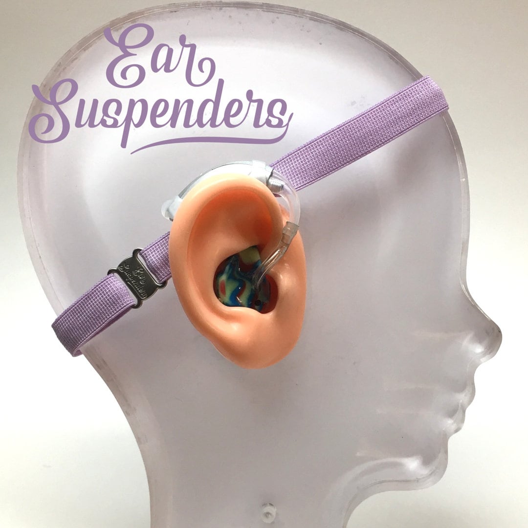 Ear Suspenders Hearing Aid Headband With Adjustable Head Sizing