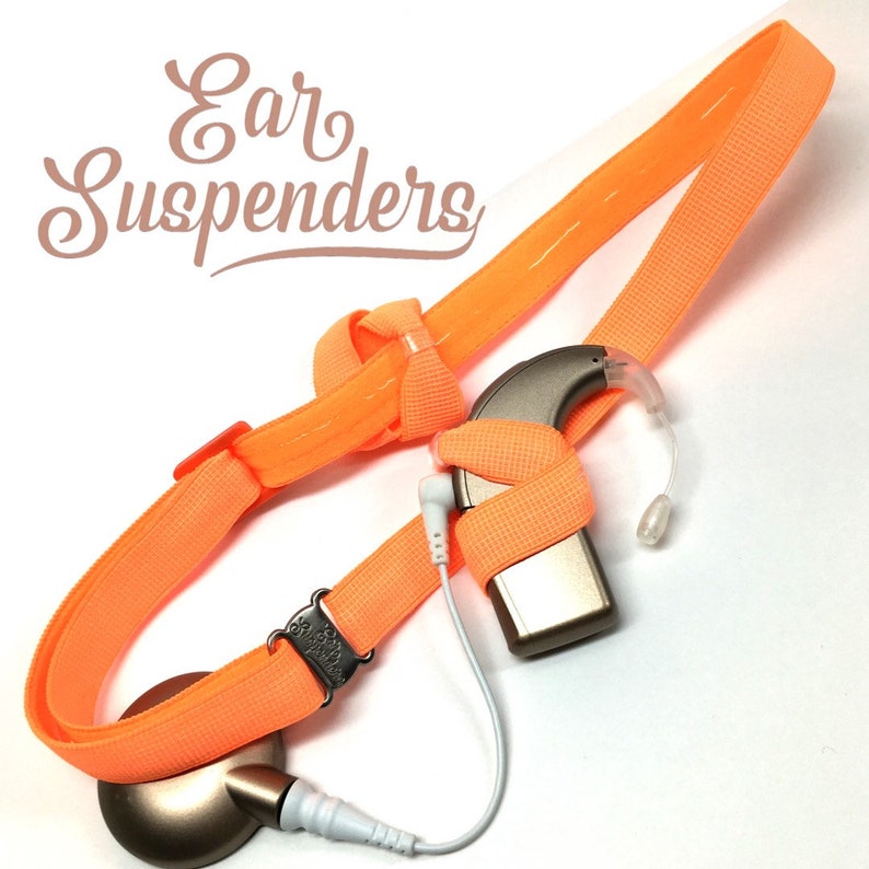 Bright Orange Cochlear Implant Heaband Adjustable Length Etsy