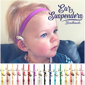Cochlear Implant Headband - Adjustable Length - Silicone lined - Non Slip Grip - for all ages and activities.