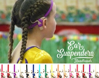 Cochlear Implant Headband - Ear Suspenders - Adjustable Sizing - Silicone lined - Non Slip Grip - for all ages and activities.