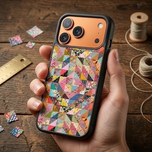 Colorful Patchwork Case iPhone 17 17e 16 16e 15 14 13 Pro Max Plus Air Mini Samsung Galaxy S26 25 24 23 , Google Pixel 10 9 8 Pro XL Case