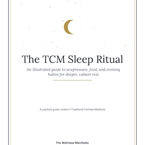 TCM-sömnritualguide | Akupressur, läggdagsrutin, sömnmat (PDF-nedladdning)