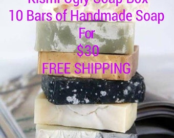Handmade Soaps, Kismi Ugly Soap Box, Soap Box, Random Soaps, FREE SHPPING