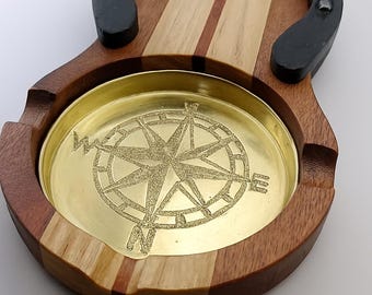Handmade Wooden cigar Ashtray Luxury Wood cigar Holder,Groomsmen Gift, Gift for Cigar Lovers, Custom Cigar Accessory