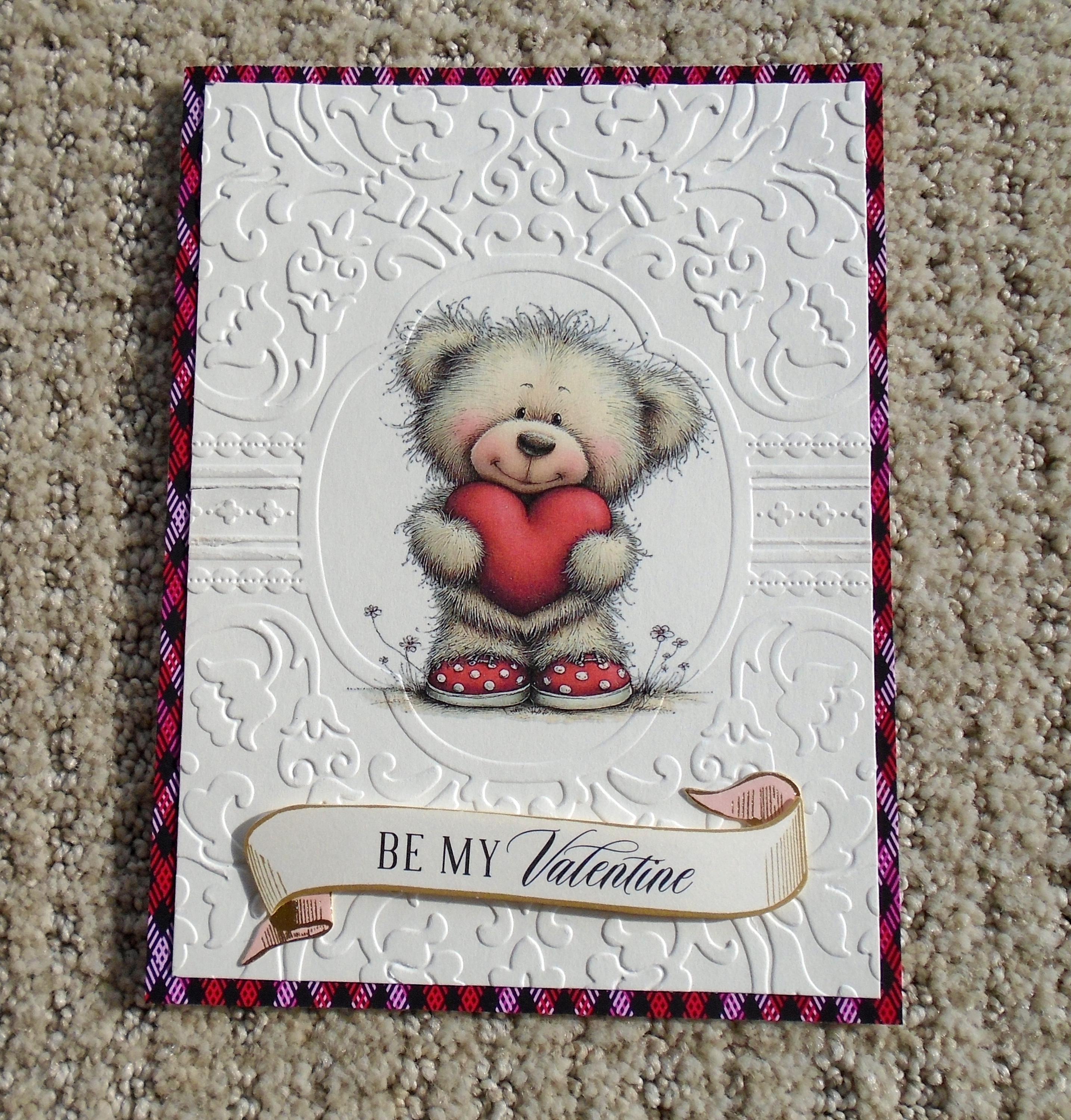 Valentine Handmade Greeting Card With Digital Artwork - Etsy