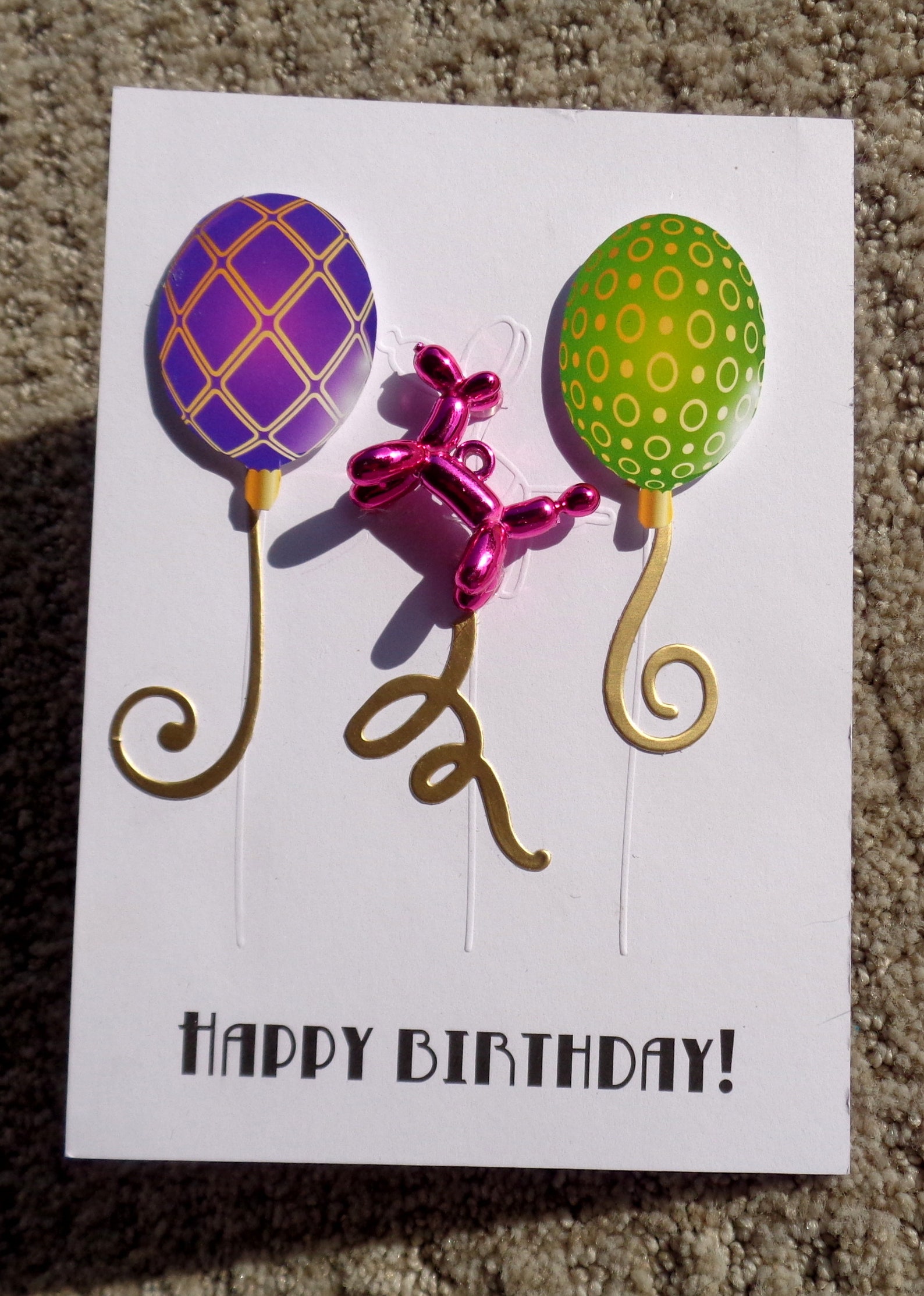 Birthday Handmade 3D Greeting Card with 3d Die Cuts Etsy