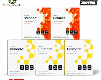 Unicity 5 Box Wellness Pack – 3 Unimate Boxes + 2 Balance Orange Flavor Fiber Supplement Boxes