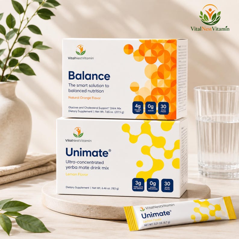 5 Boxes Unicity Balance Drink Mix Orange Flavor Fiber Wellness Supplement | Value Bundle image 3