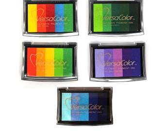 Ink Pads for Fingerprint Guest Book • Multicolour Gradient Rainbow Ink Pad