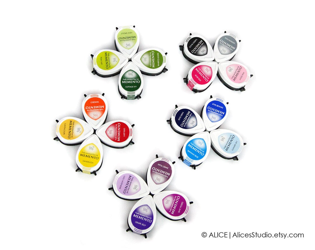 Ink Pads for Fingerprint Guest Book Colourful Multicolour Craft Ink